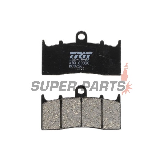 Τακάκια φρένων -TRW- MCB736, BMW K, R series - K1200/1300/1600 GT, GTL, LT, R, Sport; R850/1100/1150/1200 R, RS, RT, GS, Rockster, CL - 2000-2018