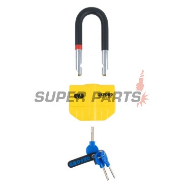 Κλειδαριά -OXFORD- Boss Alarm 14mm, κίτρινος