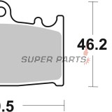 Τακάκια φρένων -BREMBO- 07SU30SP, Suzuki VL Intruder 1500cc (2002-2016)