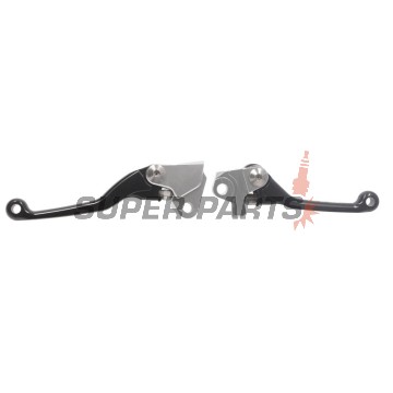 Σετ μανετών -ZAP TECHNIX- αναδιπλούμενα, μαύρα, Kawasaki KX250F 2013-2020/KX450F 2013-2018