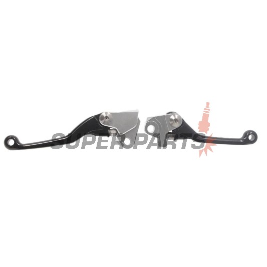 Σετ μανετών -ZAP TECHNIX- αναδιπλούμενα, μαύρα, Kawasaki KX250F 2013-2020/KX450F 2013-2018