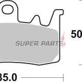 Τακάκια φρένων -BREMBO- 07BB38SA, BMW R1200 GS/RT, Ducati Multistrada/Monster/Scrambler, Aprilia & Triumph (2011-2020)