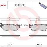 Τακάκια φρένων -BREMBO- 07BB0483, Alfer AR/VR/No, Aprilia MX/Pegaso/RST/RX/SX, ATK 125/250/260/406/Cross/Dirt/Enduro/MX/Quad/Supermotard, Beta RR, BMW G/HP2/K/R, Cagiva City/Elefant, Ducati Monster/Multistrada, Gas Gas EC/Enducross/MC/TT/Wild, KTM EXC/SX/