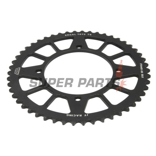 Πίσω γρανάζι -JT- JTA461,50BLK, 50 δόντια, μαύρο, αλουμινίου, Kawasaki KX 80 1998-1999, KX 85 2001-2025
