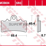 Τακάκια φρένων -TRW- MCB834, BMW C 400 GT, G 310; KTM Duke/RC 125/200/390 (2011-2020)