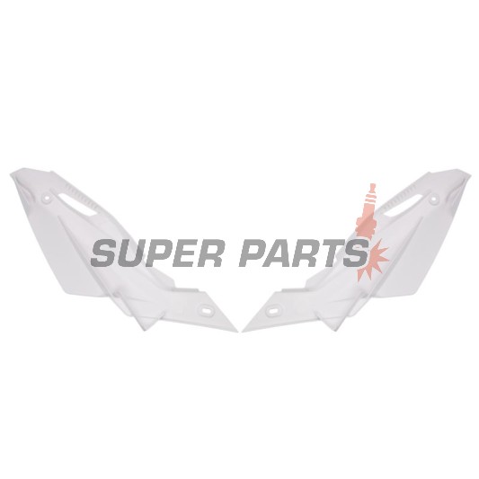 Πίσω πλαϊνά πλαστικά -POLISPORT- λευκά, HUSQVARNA TC, TE 250-510 2008-2011