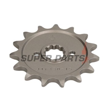 Μπροστινό γρανάζι -JT- JTF430,15, 15 δόντια, Kawasaki KX 250 2004-2005, Suzuki GS 300 1982-1985, GSX 250 1982-1983, GT 250 1979-1985, RM-Z 250 2004-2006