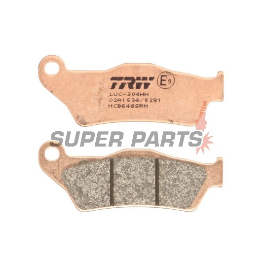 Τακάκια φρένων -TRW- MCB648SRM, sintered, Alfer 250, Aprilia MX/Mana/Pegaso/RST, ATK Cross/Enduro, BMW G450X/HP2, Ducati Monster, Gas Gas EC, Husqvarna SM/TE/WR, KTM Adventure/EXC/SX, Moto Guzzi Stelvio, Yamaha TT/Majesty
