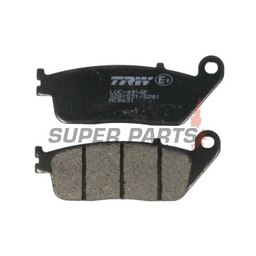 Τακάκια φρένων -TRW- MCB631, Honda CBR1000F (1990-1992), Honda RVF750R (1994-1997), Honda ST1100 Pan European/ABS (1990-2001), Kymco People 250 (2004-2005), Yamaha MT-01 1700 (2004-2011), Yamaha X-Max 125 ABS (2011-2012)