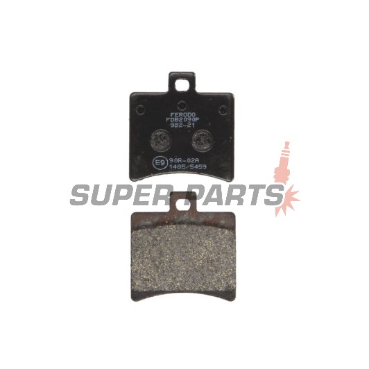 Τακάκια φρένων -FERODO- FDB2090P, Aprilia Atlantic 125-500, Leonardo 250-300, RS 125, SR 50, Scarabeo 50-500, Sportcity 125-300, Benelli Velvet 125-250, Beta Eikon 50-150, Malaguti F18 125, Madison 125-500, Password 250, Phantom Max 125-200, Spider Max 50