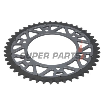 Πίσω γρανάζι -JT- JTX210,47GR, 47 δόντια, γκρι, υβριδικό, Betamotor RR 125 2018-2021, RR 250 2013-2021, RR 400 2013-2016, RR 450 2013-2014, Honda CR 125 1983-2007, CR 250 1984-2008, CR 500 1984-2001, CRF 150 2003-2018, CRF 230 2003-2017