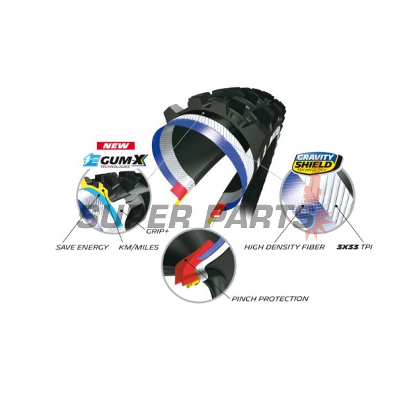 Ελαστικό ποδηλάτου -MICHELIN- 27.5X2.60, E-WILD