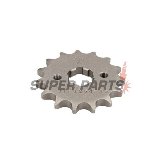 Μπροστινό γρανάζι -JT- JTF1264,15, 15 δόντια, Honda CBF 125 2009-2015, CBR 125 2004-2017, CLR 125 1998-2003, XLR 125 1998-2002, XR 125 2003-2008, XR 150 2014, Kymco Quannon 125 2006-2007, Zing II 125 2008-2015