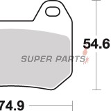 Τακάκια φρένων -BREMBO- 07BB2507, BMW K1200LT/BMW R1200CL 1999-2006