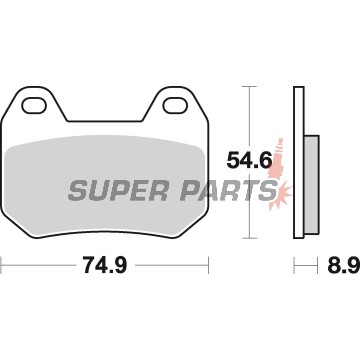 Τακάκια φρένων -BREMBO- 07BB2507, BMW K1200LT/BMW R1200CL 1999-2006