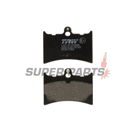 Τακάκια φρένων -TRW- MCB572RQ, Aprilia AF1 & RS 125 (1988-2006), ATK 250/406/604 Cross & Enduro (1989-1993), Benelli Jarno/Devil/Spring (1989-1995), Gilera CX, Crono, Nordwest, SP, MX (1988-1994), KTM Enduro, GXE, MX, Chrono (1986-1994), Moto Guzz