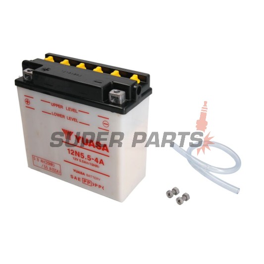 Μπαταρία -YUASA- 12N5.5-4A, 6Ah 12V