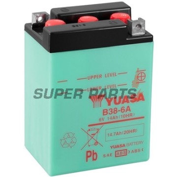Μπαταρία -YUASA- B38-6A, 14Ah 6V