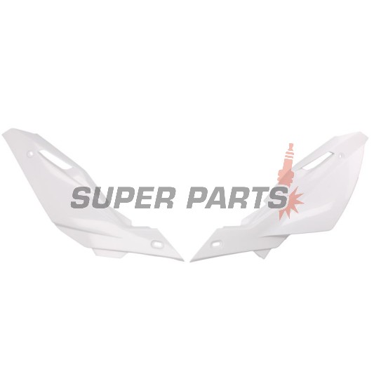 Πίσω πλαϊνά πλαστικά -POLISPORT- λευκά, HUSQVARNA TC, TE 250-510 2008-2011