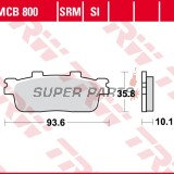 Τακάκια φρένων -TRW- MCB800SRM, sintered, Daelim ET/QL/S3/S300/VL (2005-2022); E-Ton VXL (2006); Peugeot LXR 125 (2010-2014); SYM HD/HD2/Joymax/Joyride/Citycom (2001-2022); TGB X-Motion 125-300 (2008-2022)