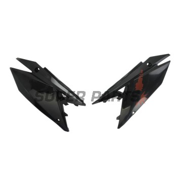 Πίσω πλαϊνά πλαστικά -POLISPORT- μαύρα, HONDA CRF 250/450 2021-2023
