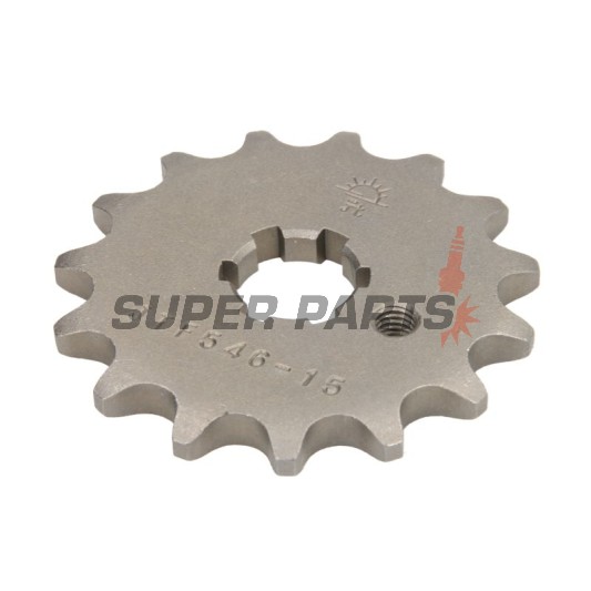 Μπροστινό γρανάζι -JT- JTF546,15, 15 δόντια, Kawasaki KX 100 1988-2021, KX 60 1983-2003, KX 65 2000-2020, KX 80 1979-1982, 1984-1987, 1989-2000, KX 85 2001-2020, Suzuki RM 100 2003, RM 60 2003-2005, RM 65 2003-2006