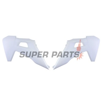 Μπροστινά πλαϊνά πλαστικά -POLISPORT- λευκά, HUSQVARNA FC, FE, TC, TE 50-450 2019-2023