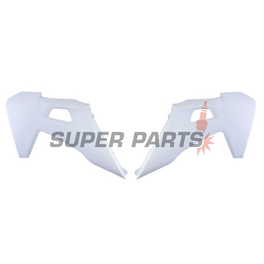 Μπροστινά πλαϊνά πλαστικά -POLISPORT- λευκά, HUSQVARNA FC, FE, TC, TE 50-450 2019-2023