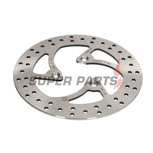 Δίσκος φρένου -BREMBO- 68B40758, Peugeot Elyseo 100/125/150, Elystar 125/150, Jet Force 125 (2003-2006)