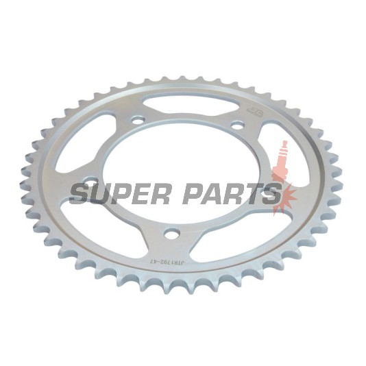 Πίσω γρανάζι -JT- JTR1792,47, 47 δόντια, ατσάλινο, Kawasaki KLV 1000 2004-2006, Rieju RS-2 125 2005-2006, Suzuki DL 650 2004-2020, GSR 600 2006-2011, GSR 750 2011-2016, GSX-R 600 2001-2010, GSX-R 750 2000-2010, GSX-S 750 2015-2016