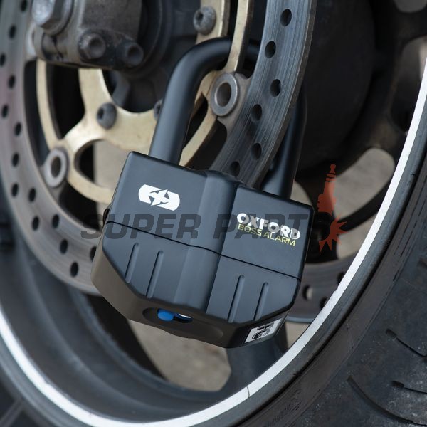 Κλειδαριά δισκόφρενου με συναγερμό -OXFORD- Boss Alarm 16mm, μαύρος