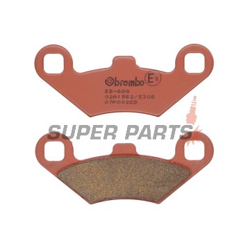Τακάκια φρένων -BREMBO- 07PO02SD, Polaris Scrambler 400/500/500 H.O. (2WD & 4WD), Polaris Sportsman 400/500 EFI/H.O./Touring/X2/6x6 ATV