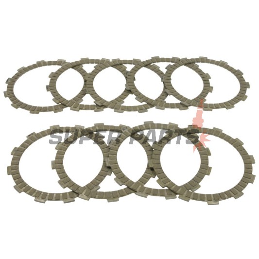 Σετ δίσκων συμπλέκτη -TRW- MCC221-9, Kawasaki Z750/Z750R/Z800 (2003-2017), ZR-7S 750S (2005-2006), ZX-6R Ninja 600/636 & ZX-6RR (1995-2004)