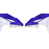 Μπροστινά πλαϊνά πλαστικά -POLISPORT- μπλε/λευκό, YAMAHA YZ 250 2010-2013