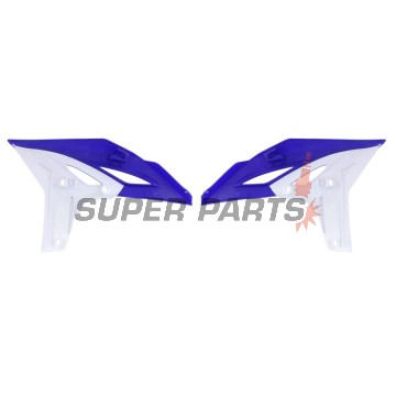 Μπροστινά πλαϊνά πλαστικά -POLISPORT- μπλε/λευκό, YAMAHA YZ 250 2010-2013