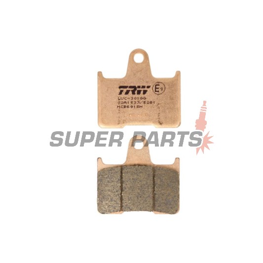 Τακάκια φρένων -TRW- MCB691SH, Honda CB400 Super Four (1999-2004), Kawasaki GTR1400 (2007-2017), ZX-14R Ninja 1400 (2006-2020), ZX-7RR Ninja 750 (1996-1999), ZZR1400 (2006-2019), MZ 1000S (2004-2005), Suzuki GSF650 Bandit/ABS (2005-2007)