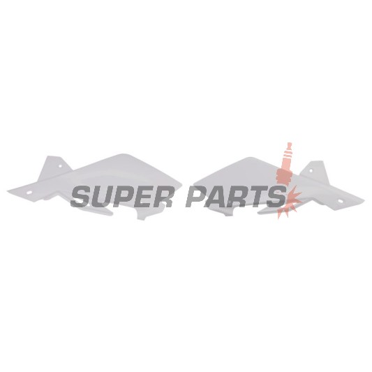Πίσω πλαϊνά πλαστικά -POLISPORT- λευκά, HUSQVARNA CR, TC, TE, WR 125-510 2005-2011
