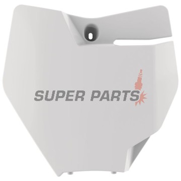Μάσκα/πινακίδα αριθμού motocross -POLISPORT- λευκή, KTM SX 85 2018-2023
