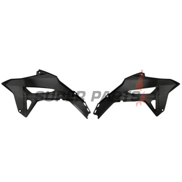 Μπροστινά πλαϊνά πλαστικά -POLISPORT- μαύρα, HONDA CRF 250/450 2021-2023