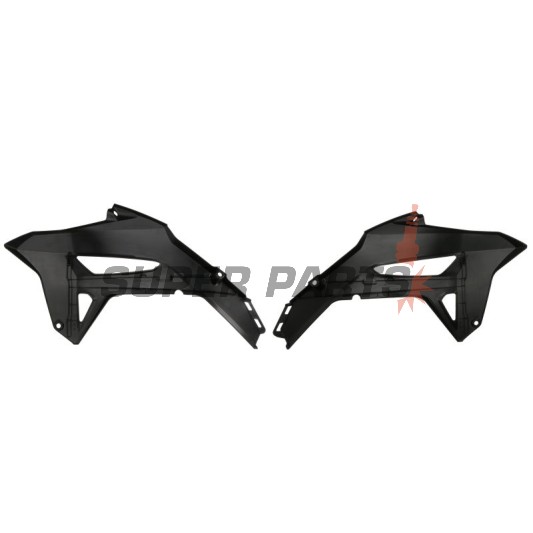 Μπροστινά πλαϊνά πλαστικά -POLISPORT- μαύρα, HONDA CRF 250/450 2021-2023