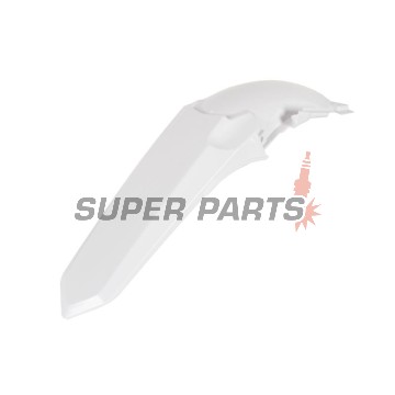 Πίσω φτερό/ουρά -POLISPORT- λευκό, YAMAHA YZ 125/250 2015-2021