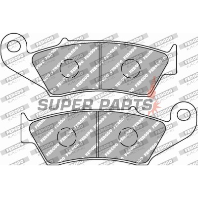 Τακάκια φρένων -FERODO- FDB892EF, Honda CR/CRF/XR/Africa Twin/Transalp, Suzuki DR-Z/RM-Z/DR, Yamaha WR/YZ, Gas Gas EC/MC, Beta RR/Xtrainer, Kawasaki KX/Versys, Aprilia RXV 1993-2019