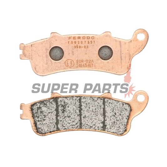 Τακάκια φρένων -FERODO- FDB2073ST, Honda CBR 1100XX Blackbird 1996-1997, FES 125 Pantheon 1998-1999, Kawasaki VN 650 Vulcan/Z 650 2015-2018