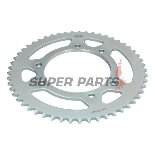 Πίσω γρανάζι -JT- JTR1131,53, 53 δόντια, ατσάλινο, Aprilia RX 50 2006-2017, SX 50 2006-2011, Derbi R-DRD 50 2004-2005, Senda 50 2000-2014, 2018, Gas Gas Rookie 50 2002-2005, Gilera RCR 50 2003-2007, 2011-2014, SMT 50 2003-2006