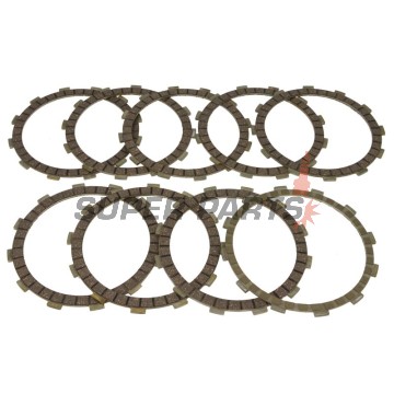 Σετ δίσκων συμπλέκτη -TRW- MCC355-9, Honda CBR1100XX Blackbird (1997-2008), Suzuki GSF1250 Bandit/Bandit S/ABS (2007-2016), Suzuki GSX1250F/FA (2010-2017), Suzuki Intruder 1500 M/VL/VZ (2009-2014)