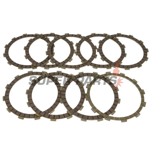 Σετ δίσκων συμπλέκτη -TRW- MCC355-9, Honda CBR1100XX Blackbird (1997-2008), Suzuki GSF1250 Bandit/Bandit S/ABS (2007-2016), Suzuki GSX1250F/FA (2010-2017), Suzuki Intruder 1500 M/VL/VZ (2009-2014)