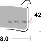 Τακάκια φρένων -BREMBO- 07HO63SA, Honda CBR 1000 (2017-2021), CRF 1000 (2015-2018), VFR 800 (2017)