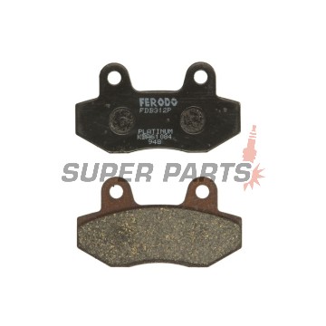 Τακάκια φρένων -FERODO- FDB312P, Honda CH Spacy/MBX 50-125, Hyosung GT/GV Aquila/Karion/XRX 125-650, Kymco Pulsar 125, Peugeot Django/Speedfight IV 50-125 1985-2015