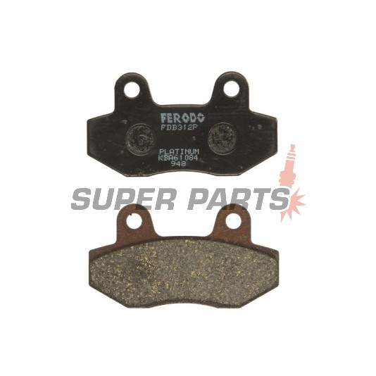 Τακάκια φρένων -FERODO- FDB312P, Honda CH Spacy/MBX 50-125, Hyosung GT/GV Aquila/Karion/XRX 125-650, Kymco Pulsar 125, Peugeot Django/Speedfight IV 50-125 1985-2015