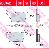 Τακάκια φρένων -TRW- MCB672SI, Alfer VR 250, Aprilia Pegaso 650, Husaberg FE/FS 450-650, Husqvarna CR/TE/WR 125-610, KTM EXC/LC4/Duke 250-690, Yamaha TT 600, WR 125 (1993-2022)